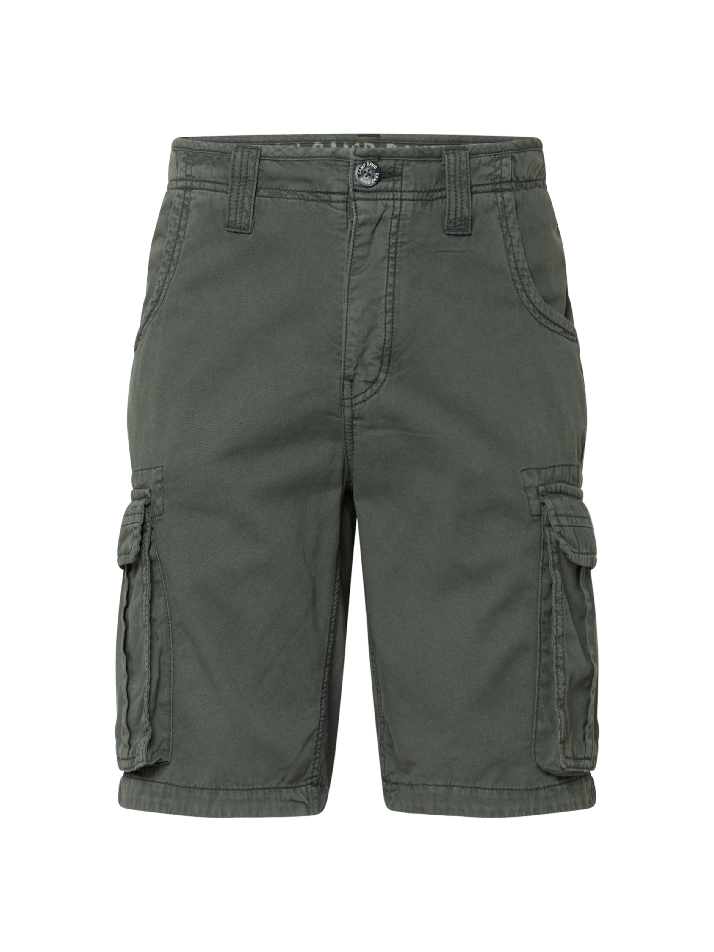 Regular Pantalon cargo 'Tree House' CAMP DAVID en gris : devant