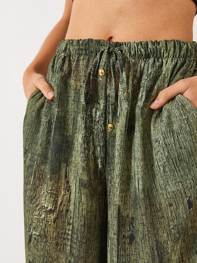 Bianco Lucci Nohavice - zelená / tmavozelená / čierna, Produkt