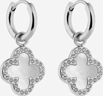 Cala Rose Korvakoru 'CLOVER' värissä hopea: etupuoli