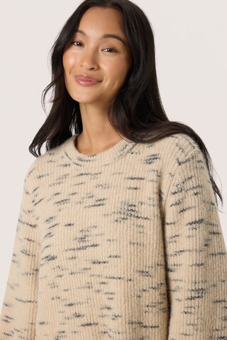 SOAKED IN LUXURY Pullover 'Liora' i beige