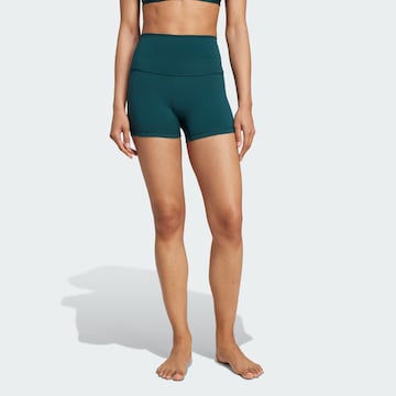 ADIDAS PERFORMANCE - Skinny Calças de desporto 'All-Me' em verde: frente