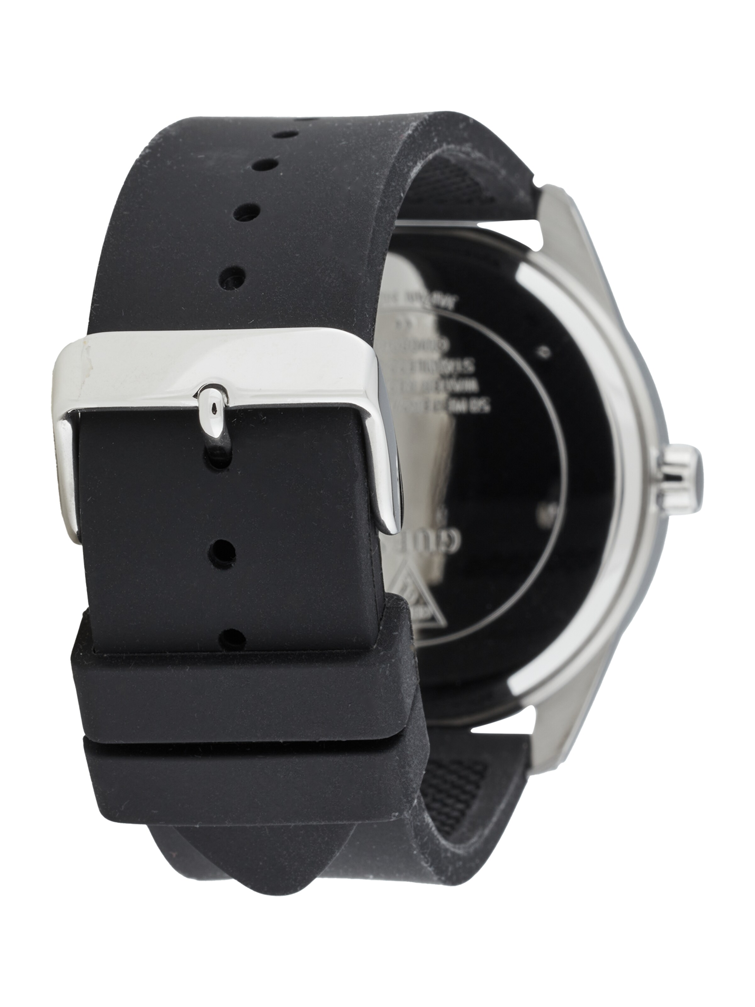 GUESS Uhr 'ELLIOT' in Schwarz