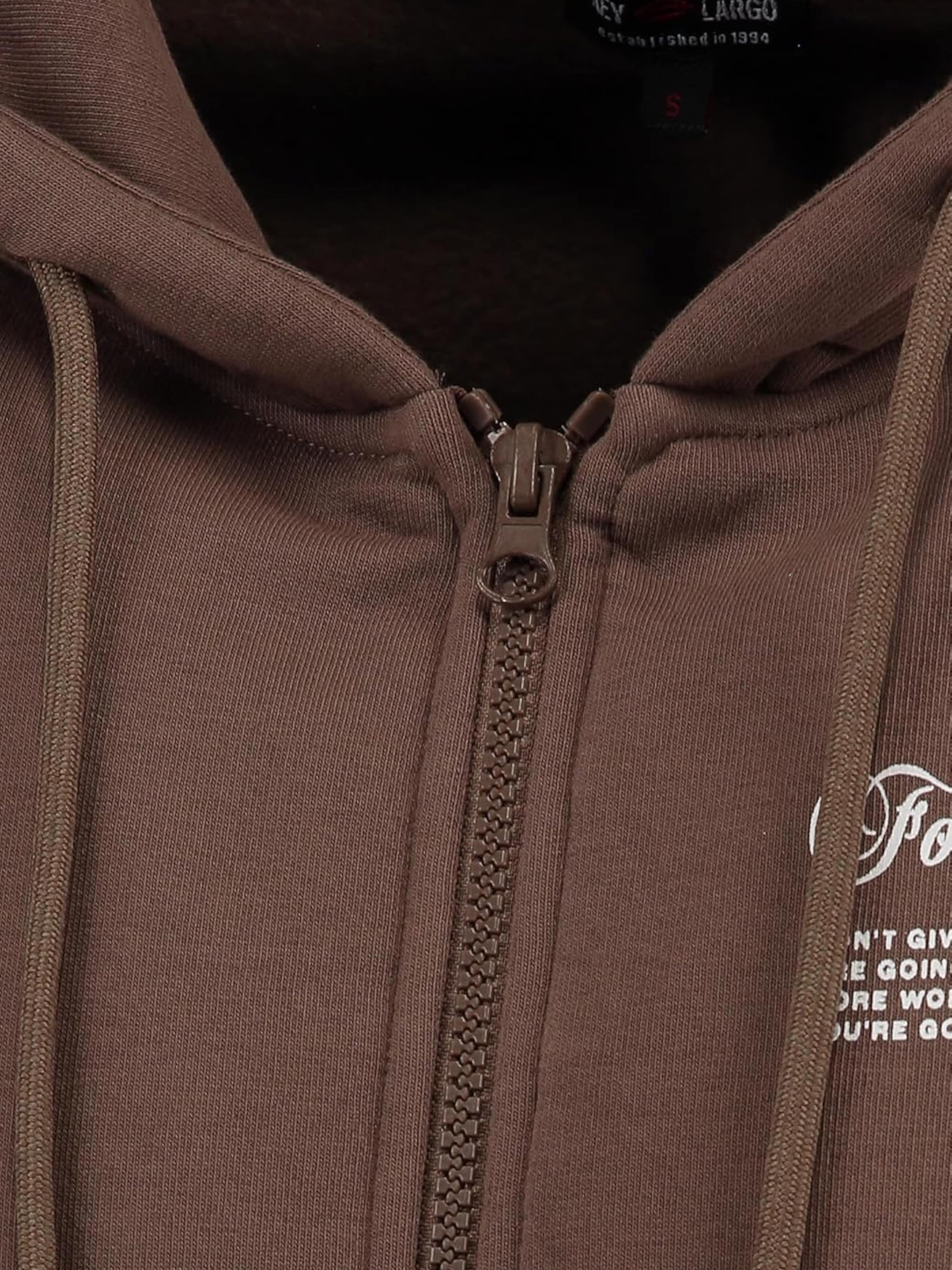 Key Largo Sweatjakke 'Path' i brun