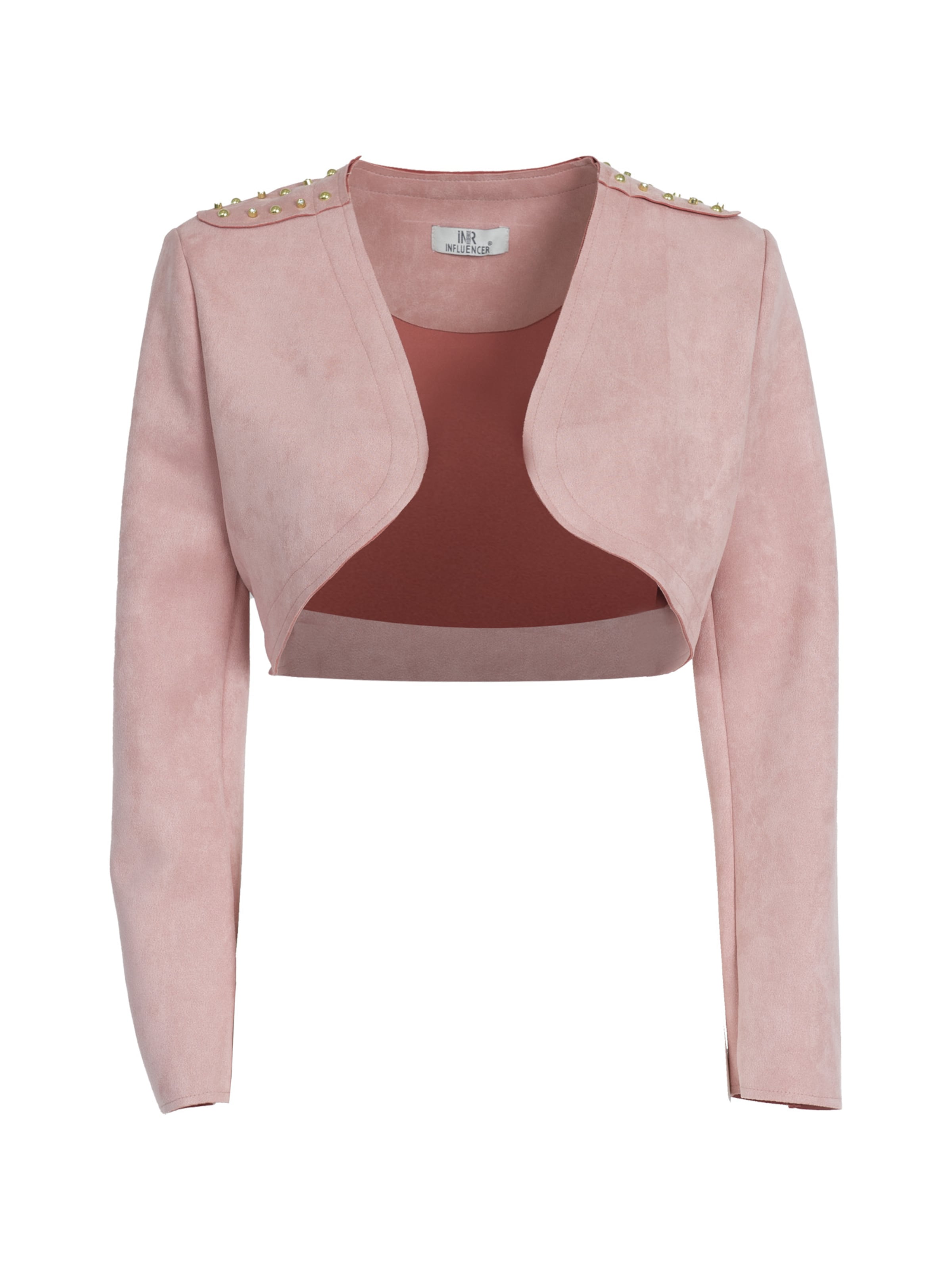 Giacca di mezza stagione di Influencer in rosa: frontale