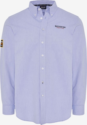 Navigator Button Up Shirt in Blue: front