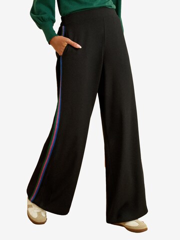 love & roses Wide leg Pants in Black: front