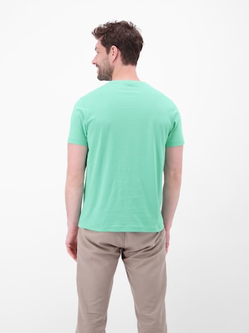 LERROS Rundhals T-Shirt aus Baumwolle in Grün