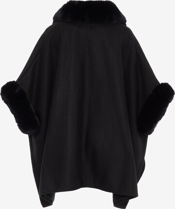 FRAULLY Cape in Schwarz