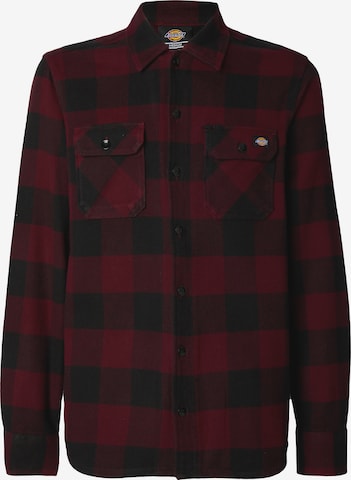 DICKIES Regular fit Button Up Shirt 'NEW SACRAMENTO' in Red: front