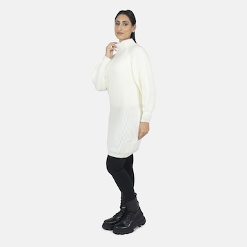 Robes en maille Elara en blanc