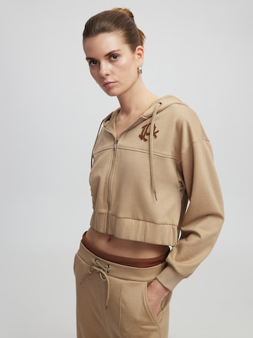 Ipekyol Sweatvest in Beige: voorkant