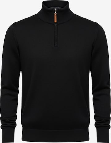 Pull-over Ombre en noir : devant