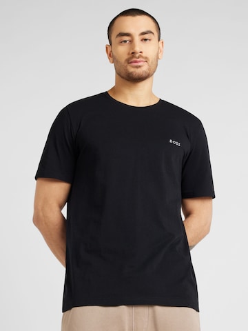 T-Shirt 'Mix&Match' BOSS en noir : devant