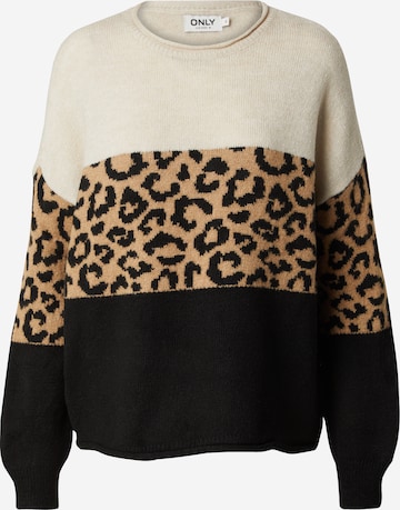 Pull-over 'JADE' ONLY en beige : devant