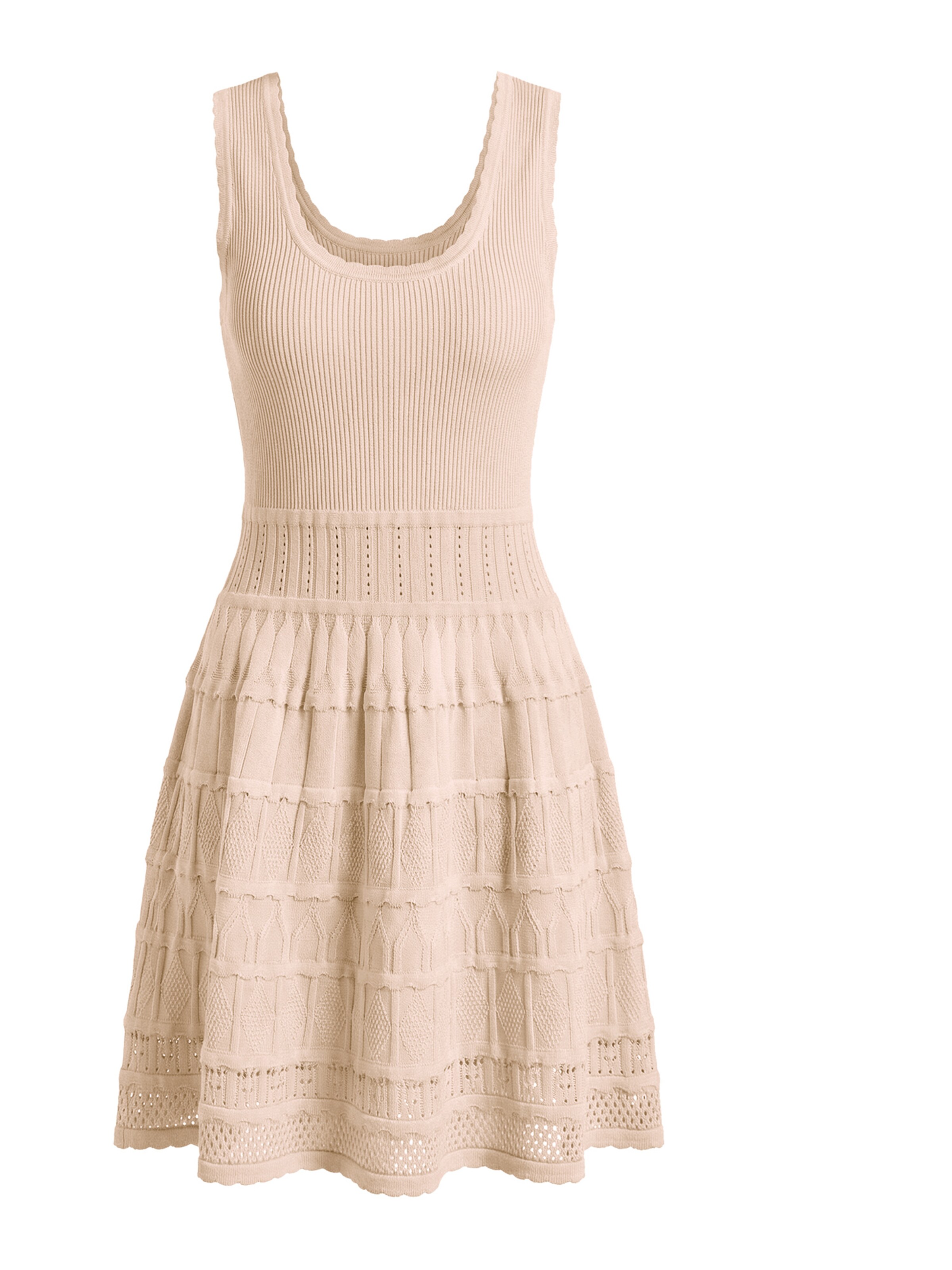 Imily Bela Úpletové šaty – zelená: přední strana