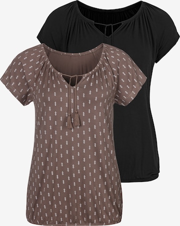 VIVANCE Shirt in Brown: front