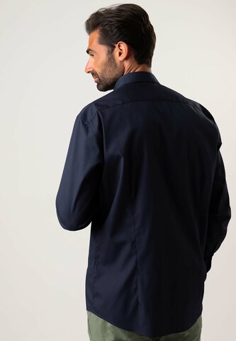 Black Label Shirt Regular fit Business Shirt 'KENTPD' in Blue