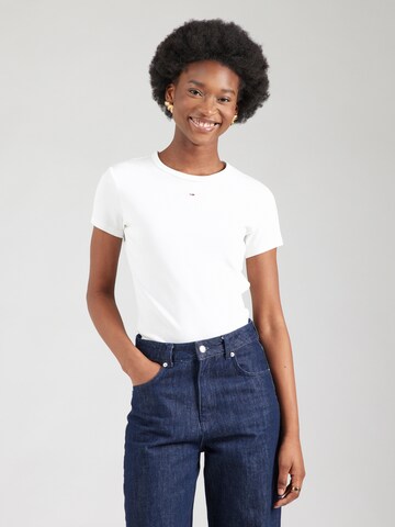 Tommy Jeans Shirt 'ESSENTIAL' in Black: front