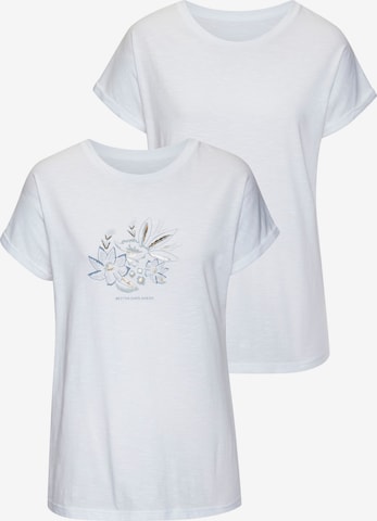 T-shirt VIVANCE en blanc : devant