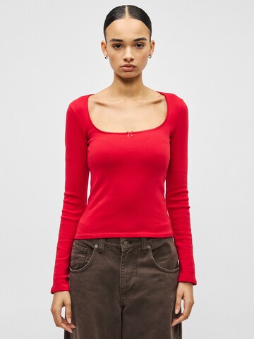 Gina Tricot Tričko - Červená: predná strana