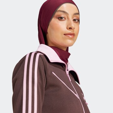 ADIDAS ORIGINALS Sweatjacke 'Adicolor 70s Montreal' in Braun