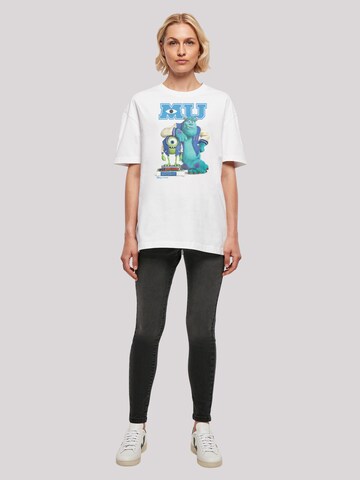 F4NT4STIC T-Shirt 'Disney Monsters University Poster' in Weiß