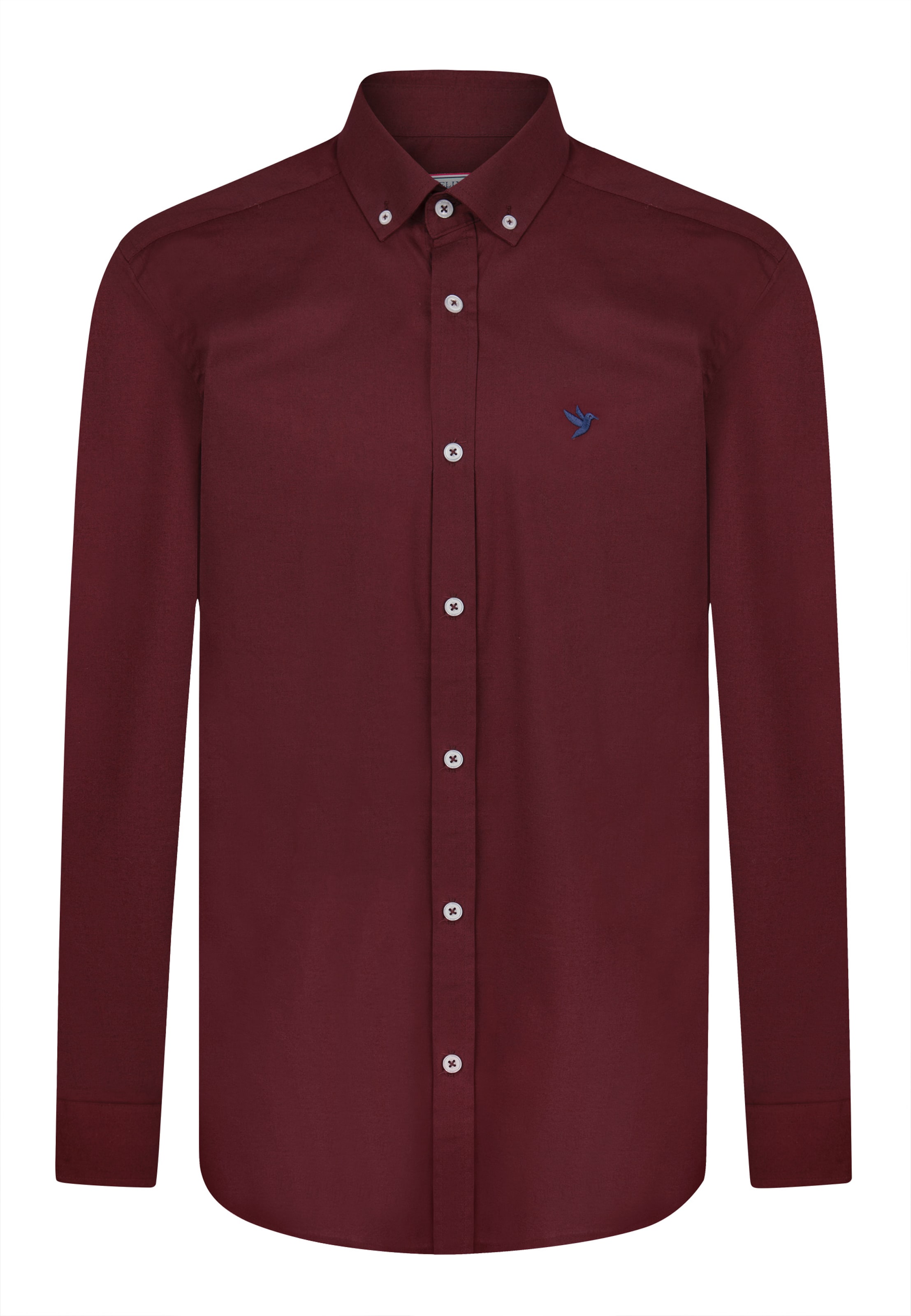 Felix Hardy Regular Fit Hemd in Rot: Vorderseite