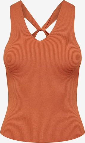 JDY Knitted Top 'SABRINA' in Orange: front