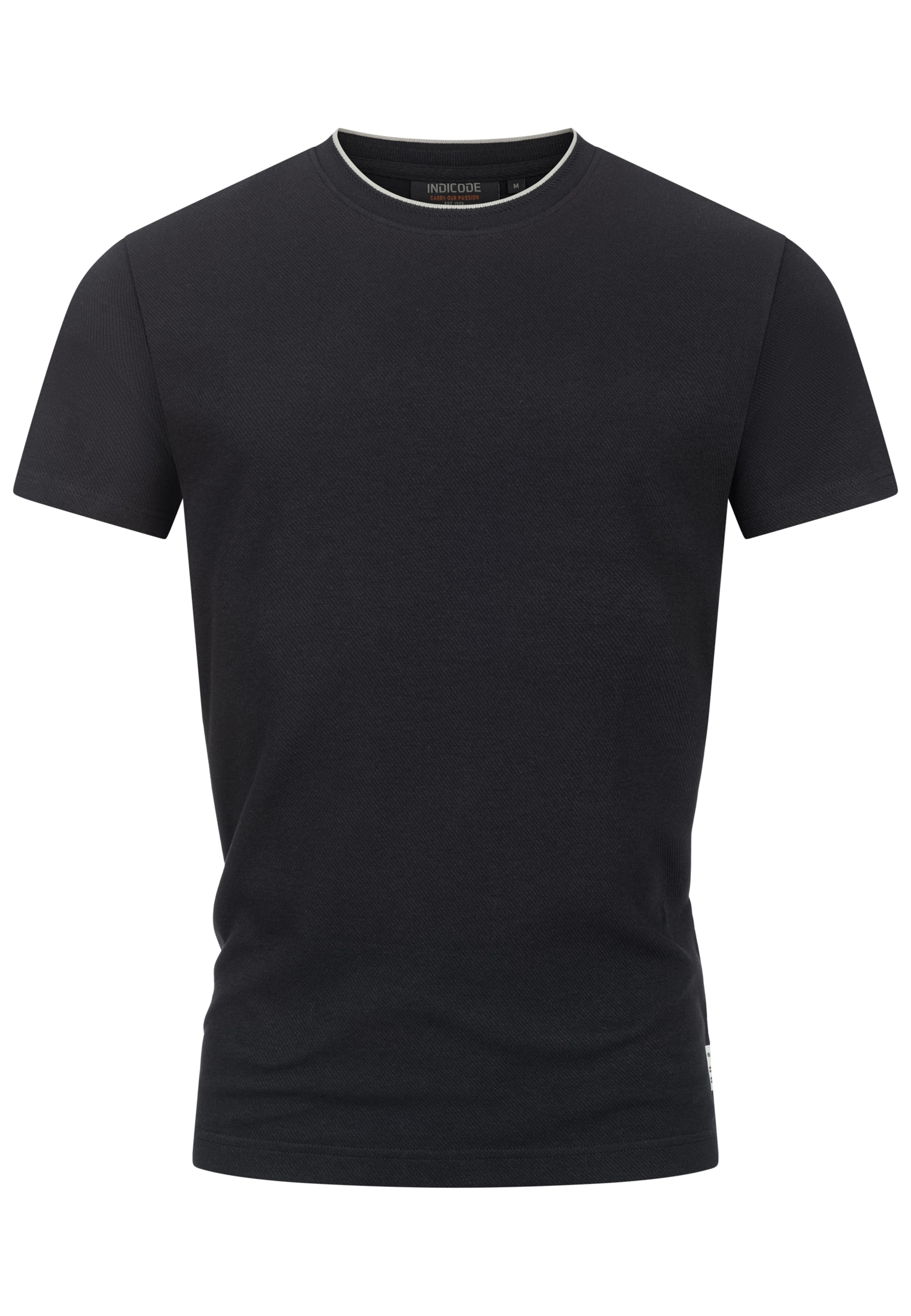 INDICODE JEANS Shirt 'Sandt' in Black: front