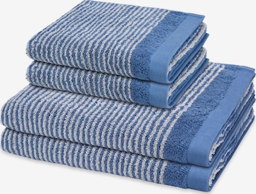 ROSS Towel 'Stripes' in Blue: front