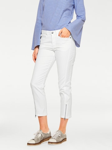 Slimfit Pantaloni di heine in bianco: frontale