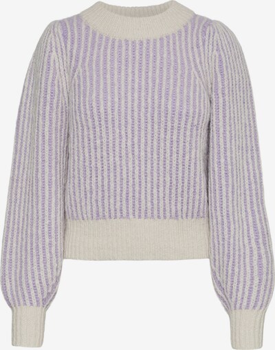 VERO MODA Pull-over 'JULIETTE' en crème / violet, Vue avec produit