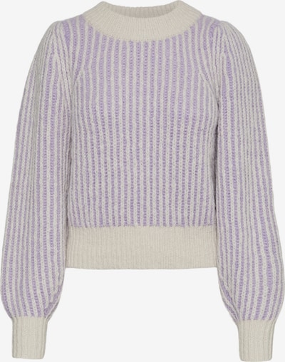 VERO MODA Sweter 'JULIETTE' w kolorze kremowy / fioletowym, Podgląd produktu