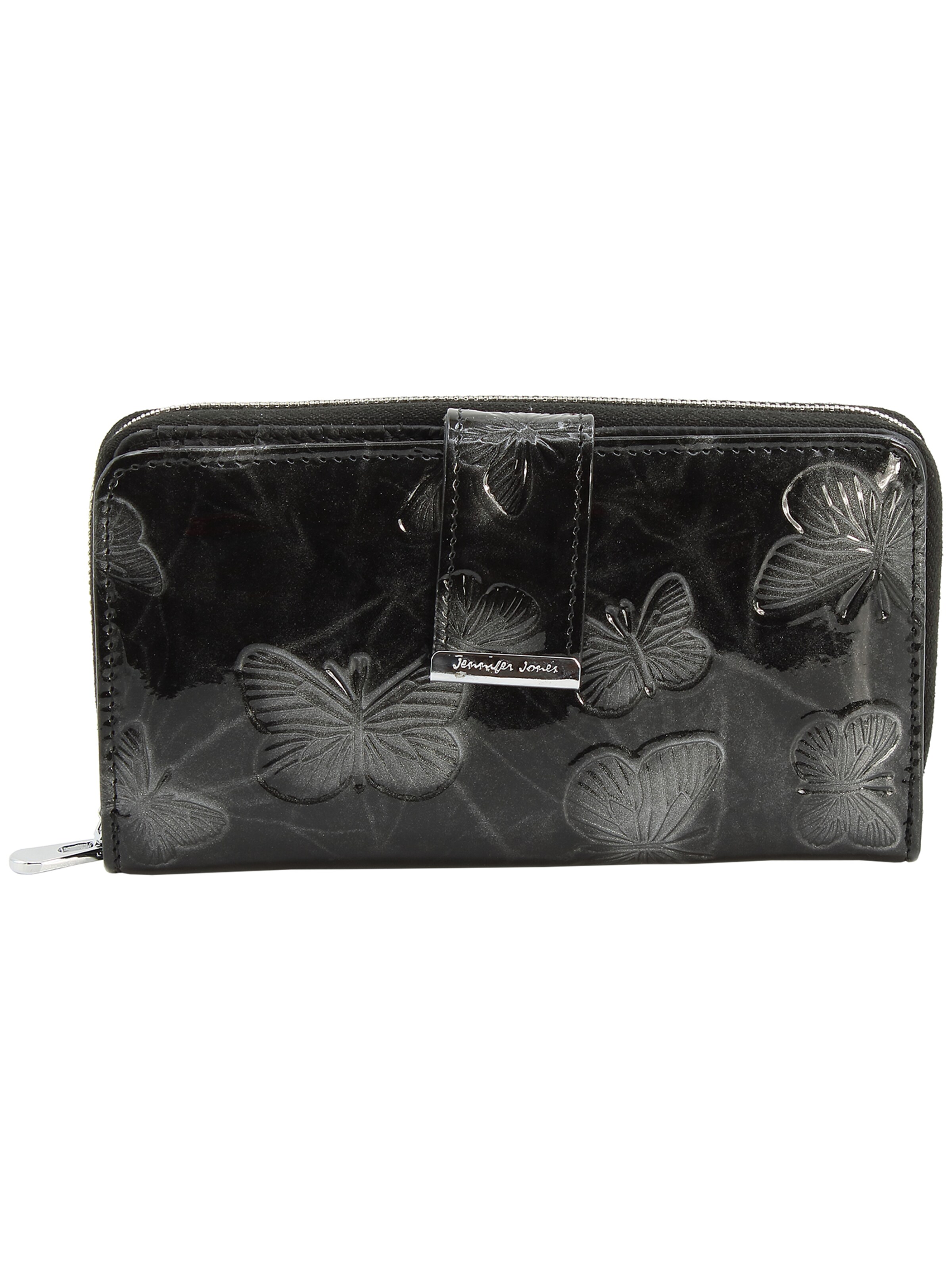Jennifer Jones Wallet in Black: front