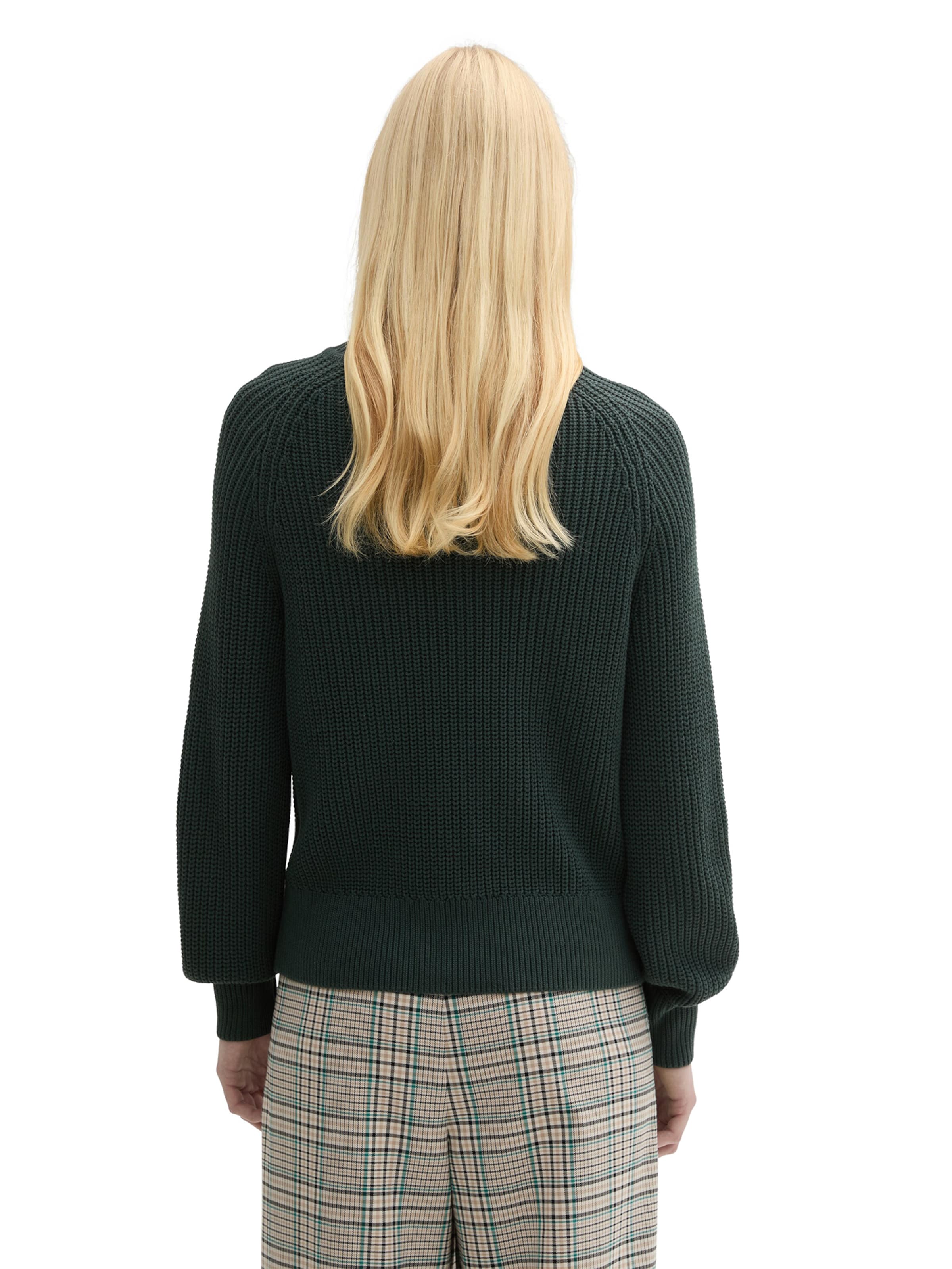 TOM TAILOR DENIM Sveter - Zelená