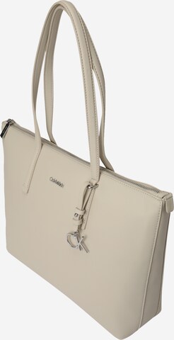 Cabas Calvin Klein en beige : devant