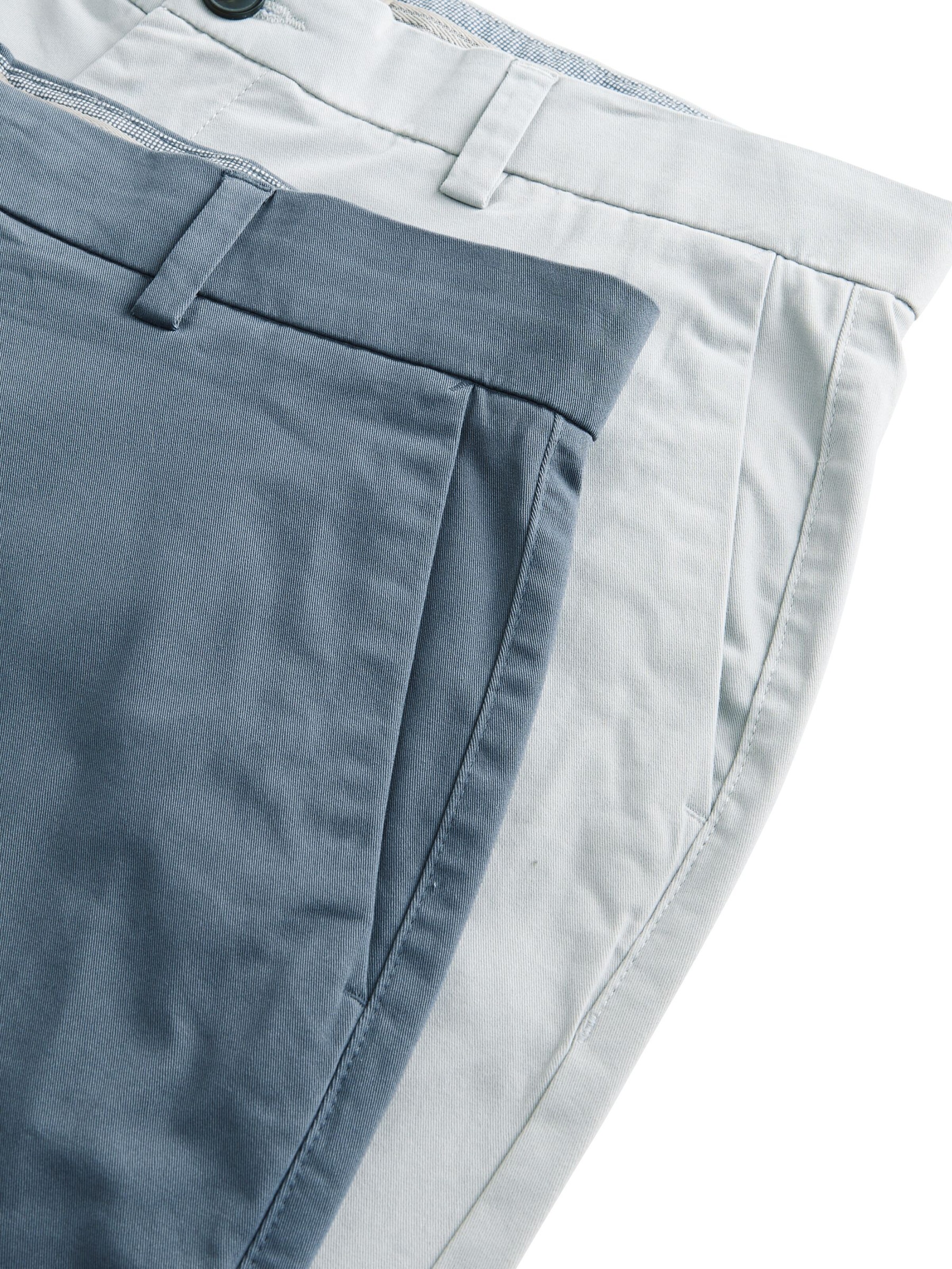 Next Regular Chino in Blauw
