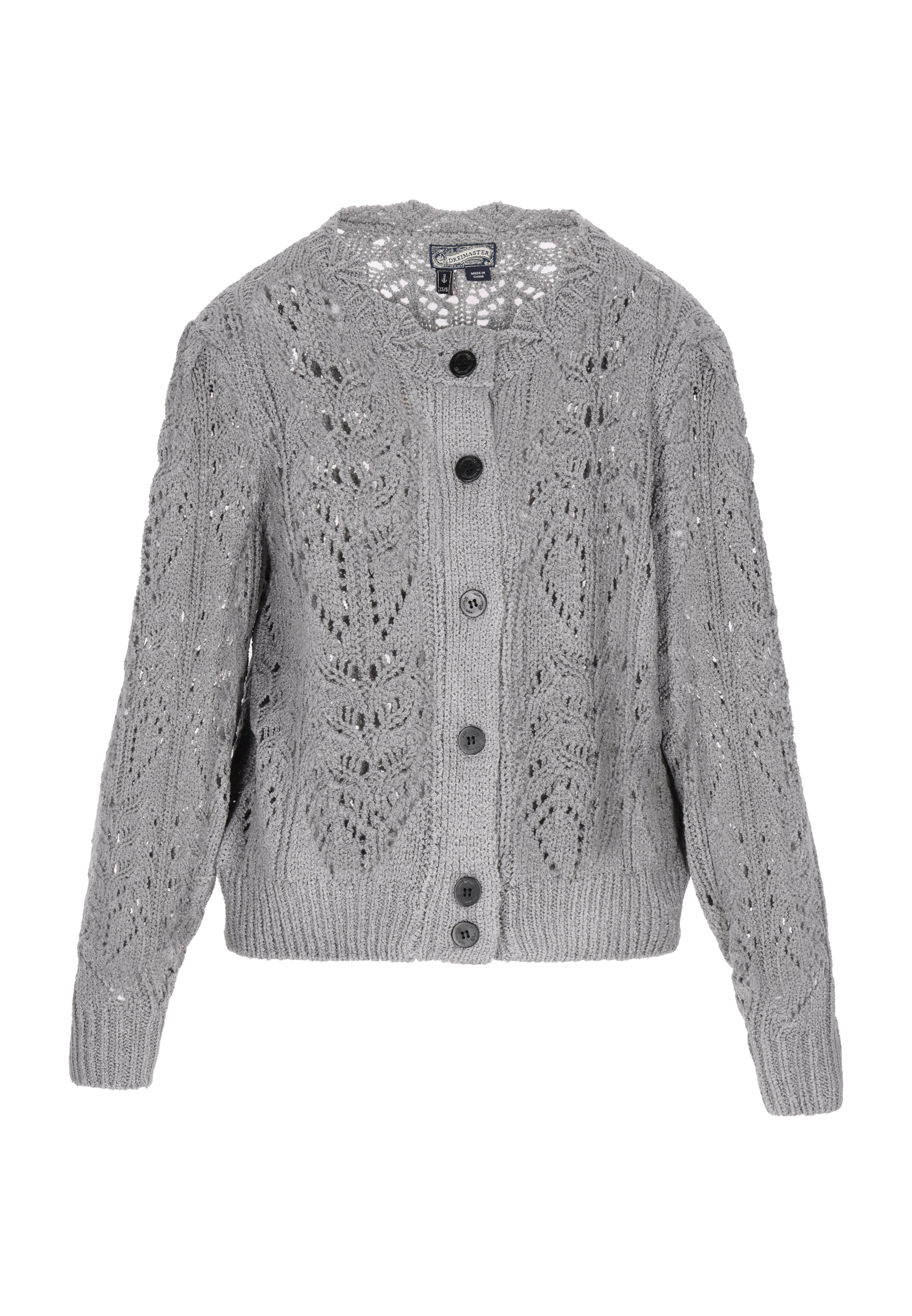 DreiMaster Vintage Kampsun, värv hall: eest vaates