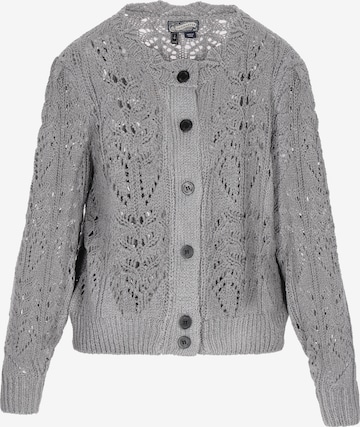 DreiMaster Vintage Вязаная кофта в Серый: спереди
