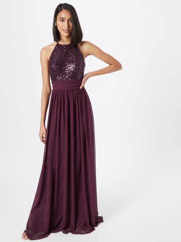 STAR NIGHT - Vestido de festa em roxo: frente