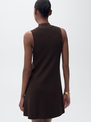 MANGO Knit dress 'SESETE' in Brown