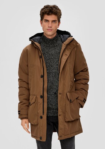 s.Oliver Winter Parka in Brown: front