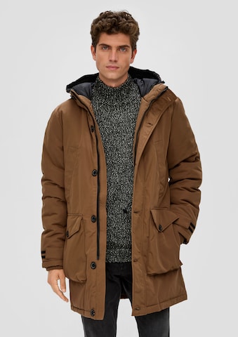 s.Oliver Winterparka in Bruin: voorkant