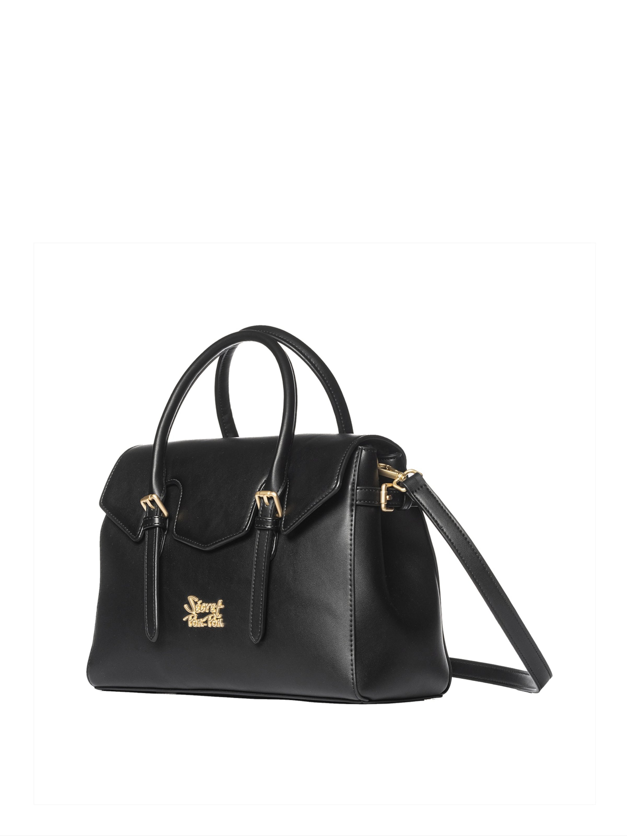 Borsa a mano 'Evanthe Lux' di Secret Pon Pon in nero: frontale