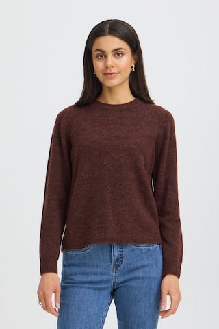 Fransa Sweater ' FRELLIS ' in Brown: front