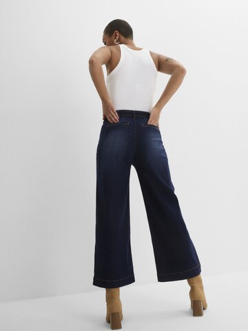 Largi Jeans de la bonprix pe albastru