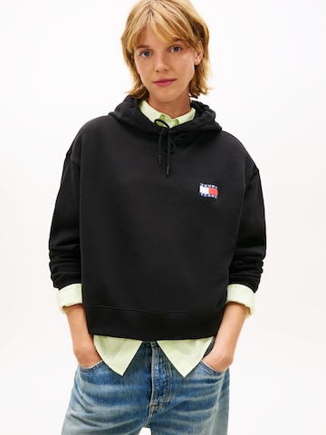 Tommy Jeans - Sudadera en negro: frente
