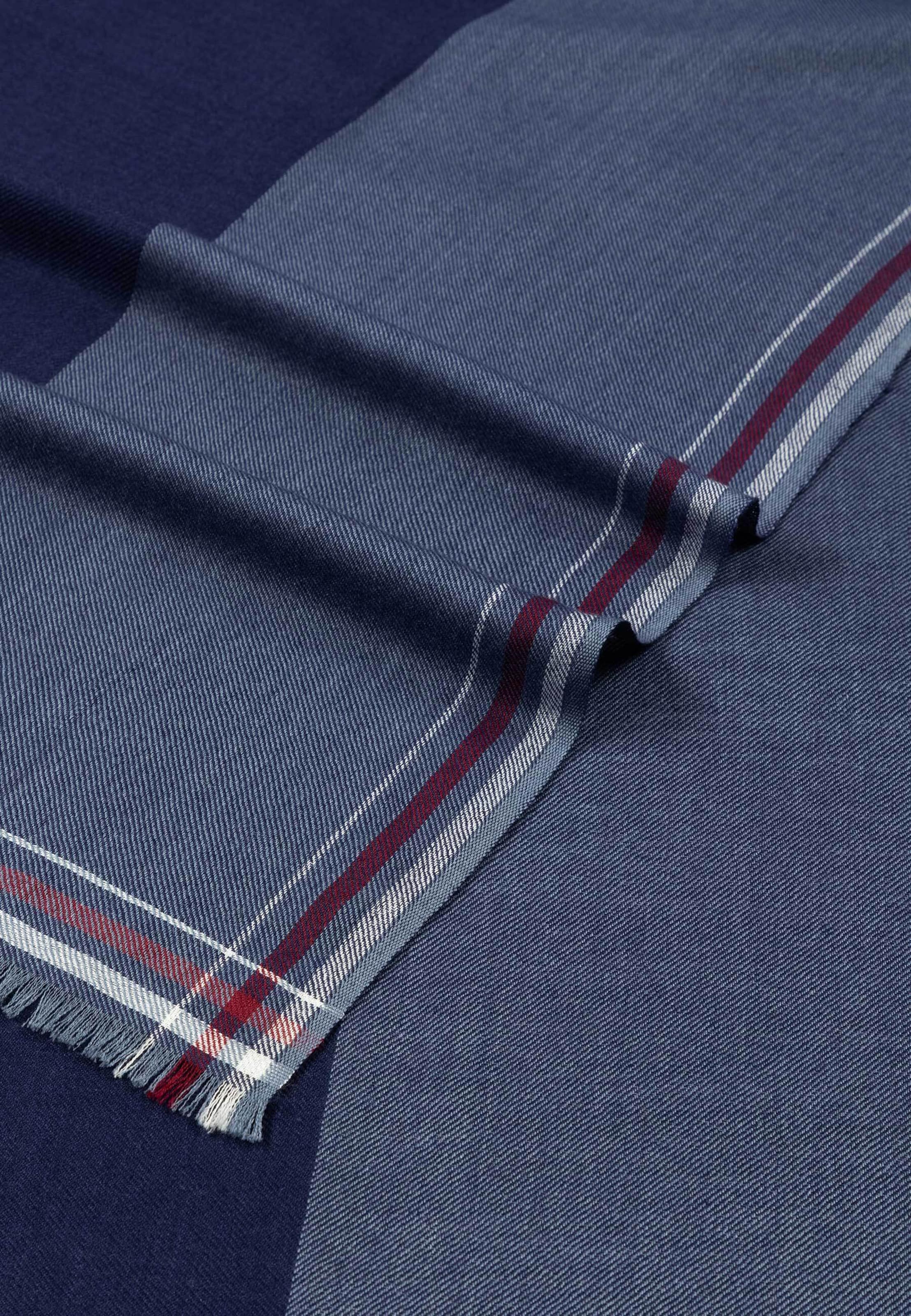 Roeckl Sjaal ' SIDE STRIPES ' in Blauw