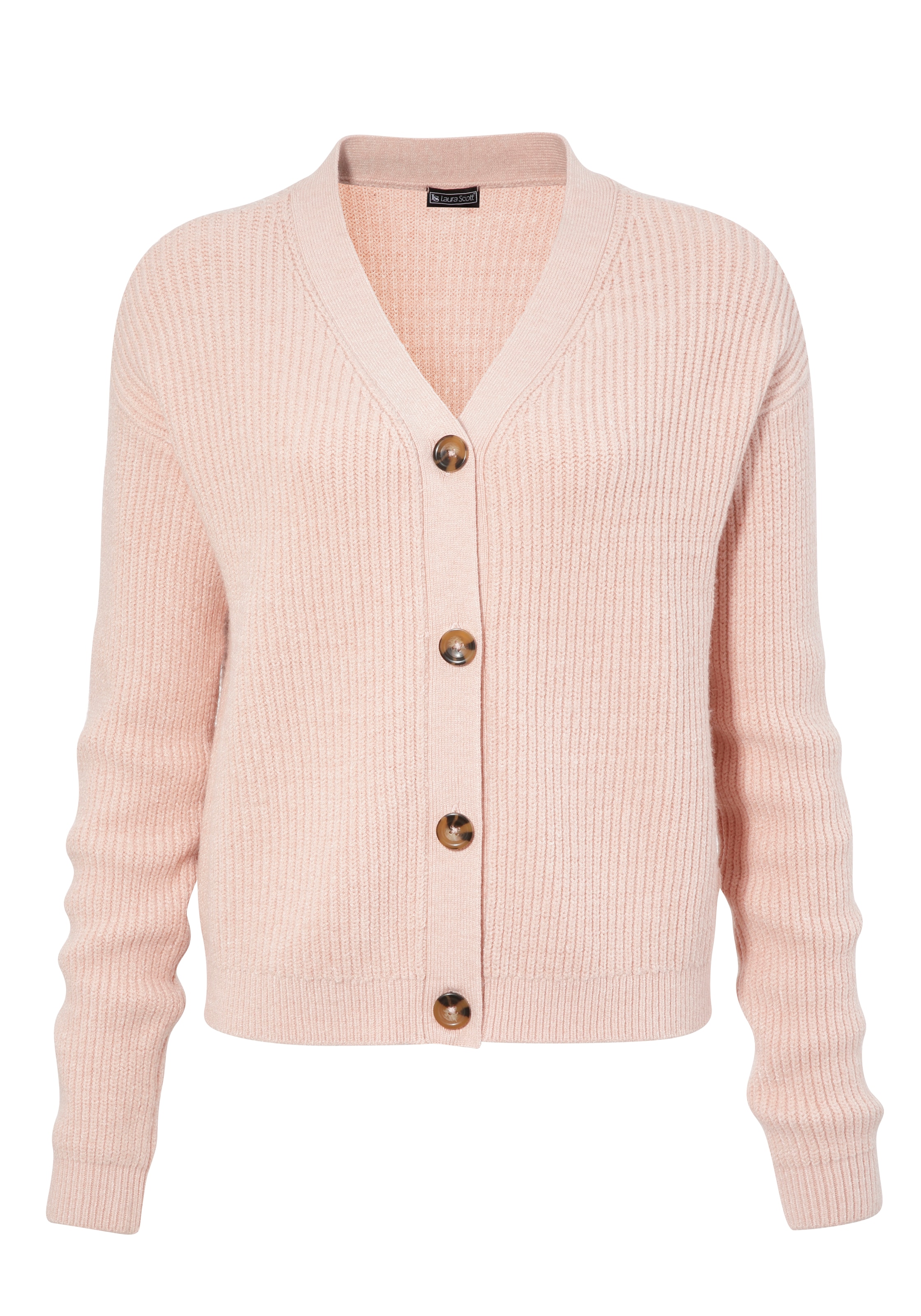 LAURA SCOTT Strickjacke in Pink: Vorderseite