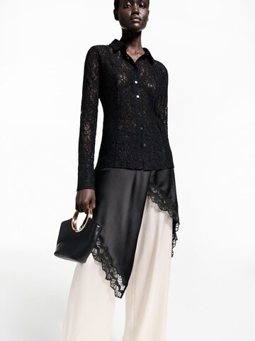 Chemisier 'XLENIT' MANGO en noir
